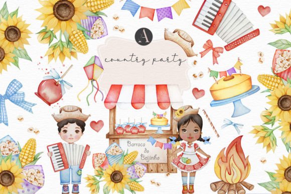 Download June Celebration Watercolor - June Collection