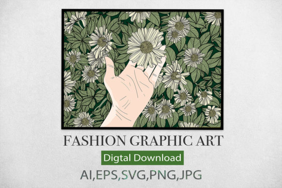 Download WallArt,Hand Holding Flower - Wallart Collection
