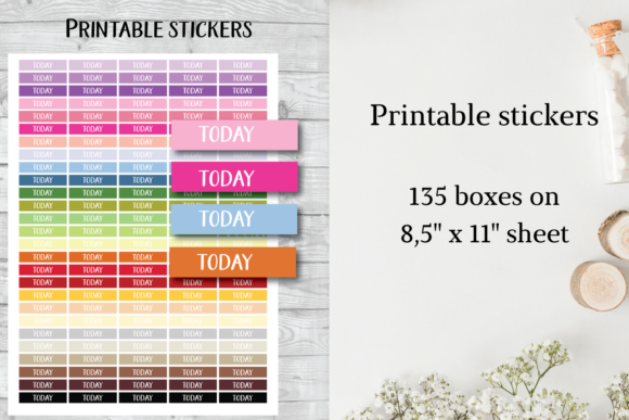 Download Today Focus Boxes, Today's Goal Stickers - Premium Resources